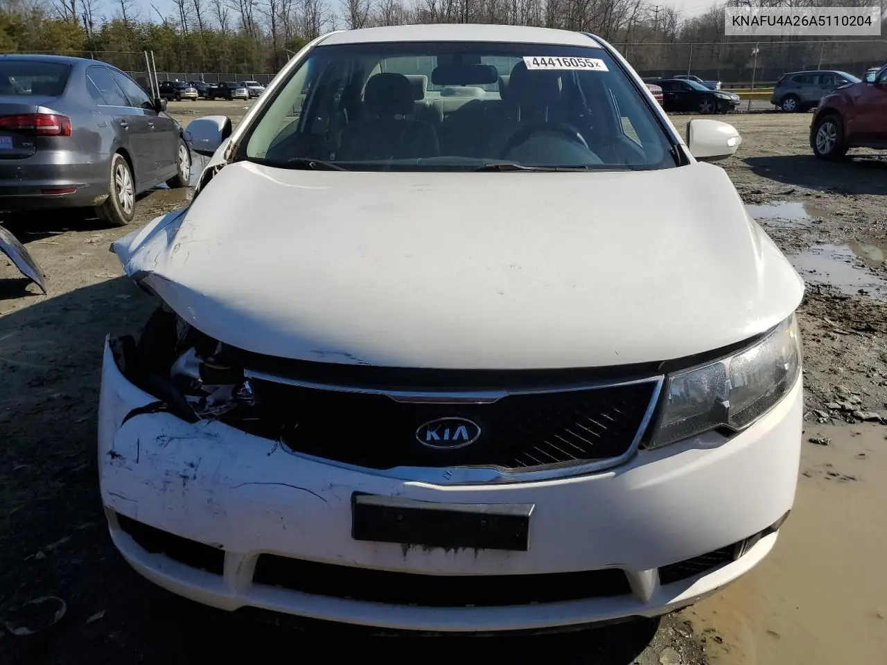 2010 Kia Forte Ex VIN: KNAFU4A26A5110204 Lot: 44416055
