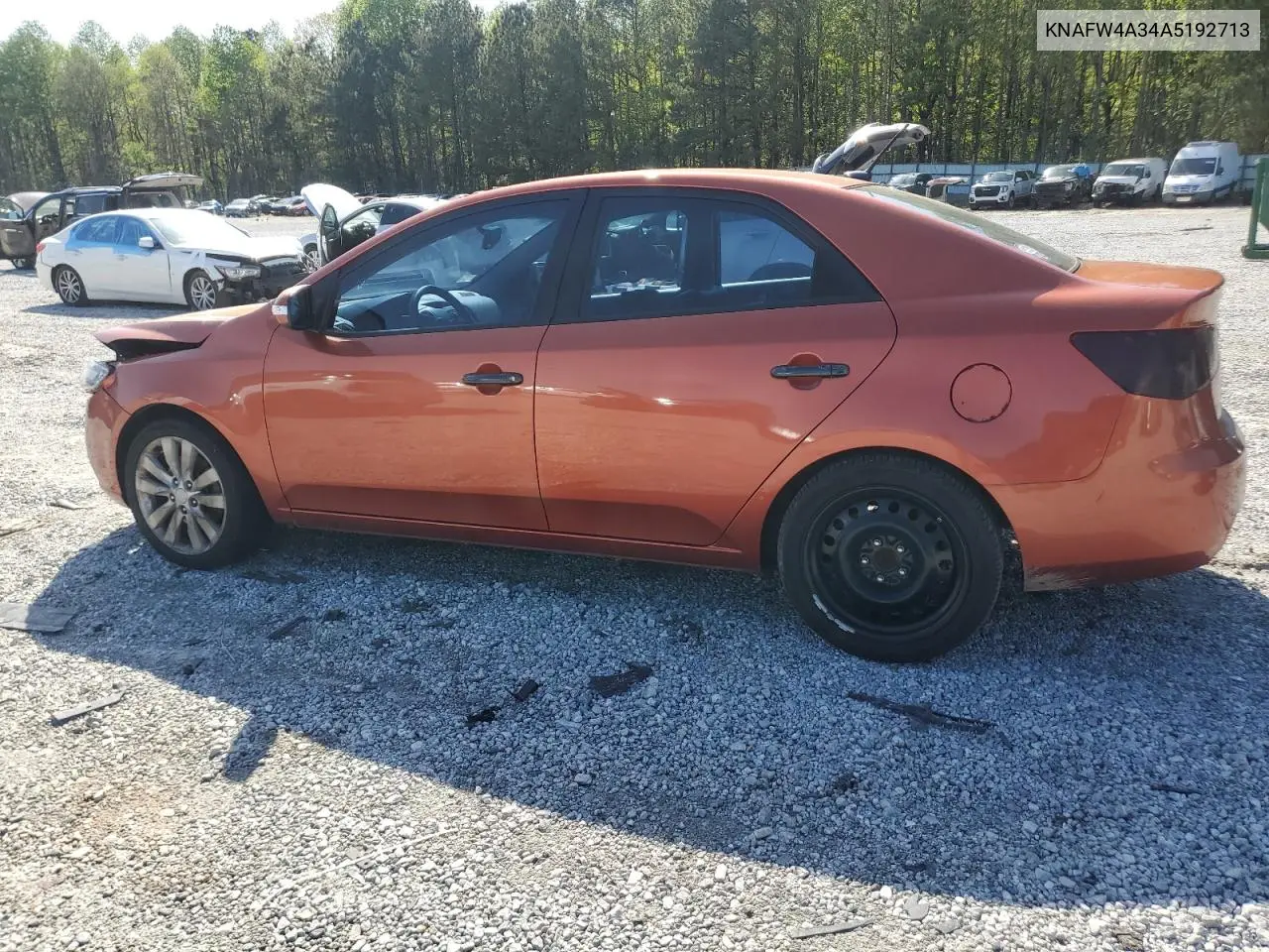 2010 Kia Forte Sx VIN: KNAFW4A34A5192713 Lot: 52306425