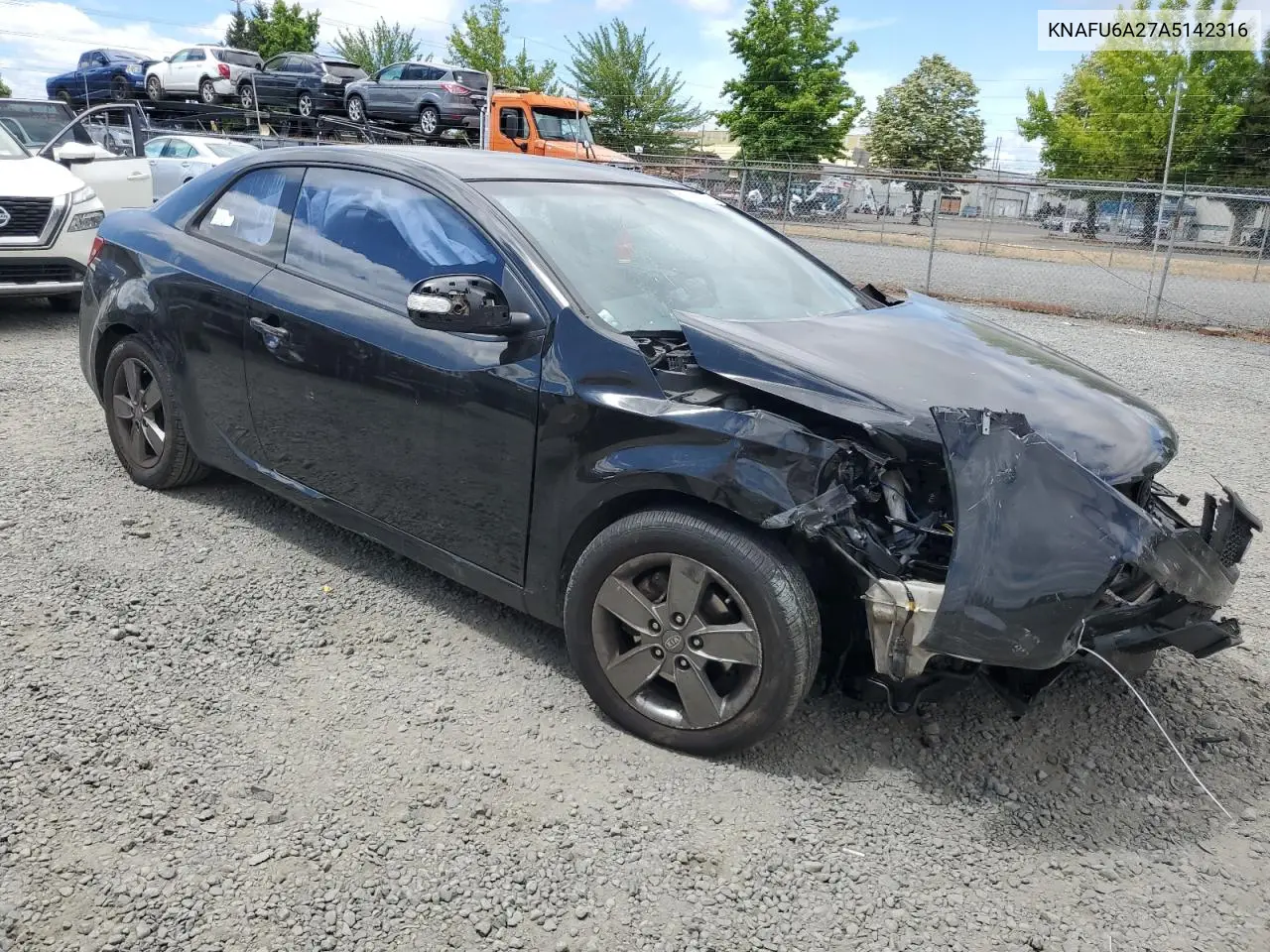 2010 Kia Forte Ex VIN: KNAFU6A27A5142316 Lot: 62533375
