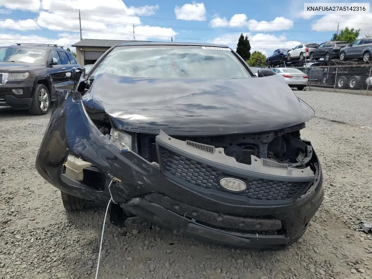 2010 Kia Forte Ex VIN: KNAFU6A27A5142316 Lot: 62533375
