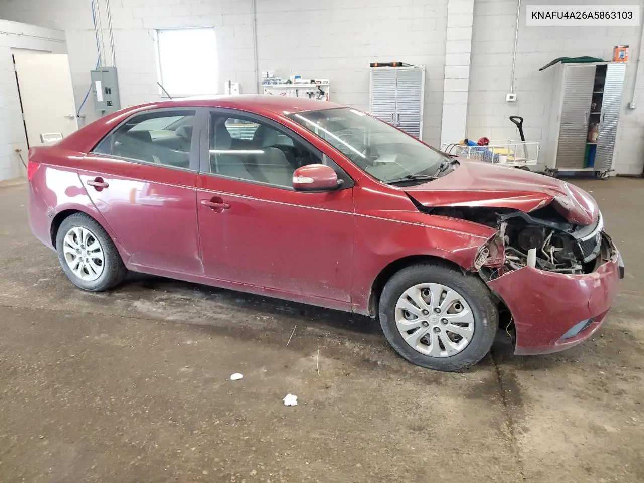 2010 Kia Forte Ex VIN: KNAFU4A26A5863103 Lot: 62688685
