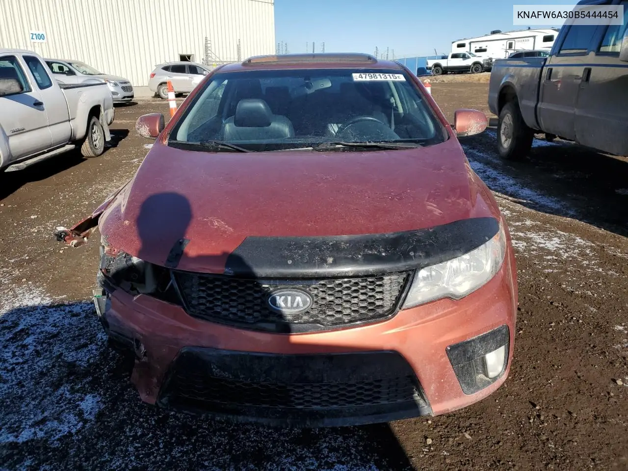 2011 Kia Forte Sx VIN: KNAFW6A30B5444454 Lot: 47981315