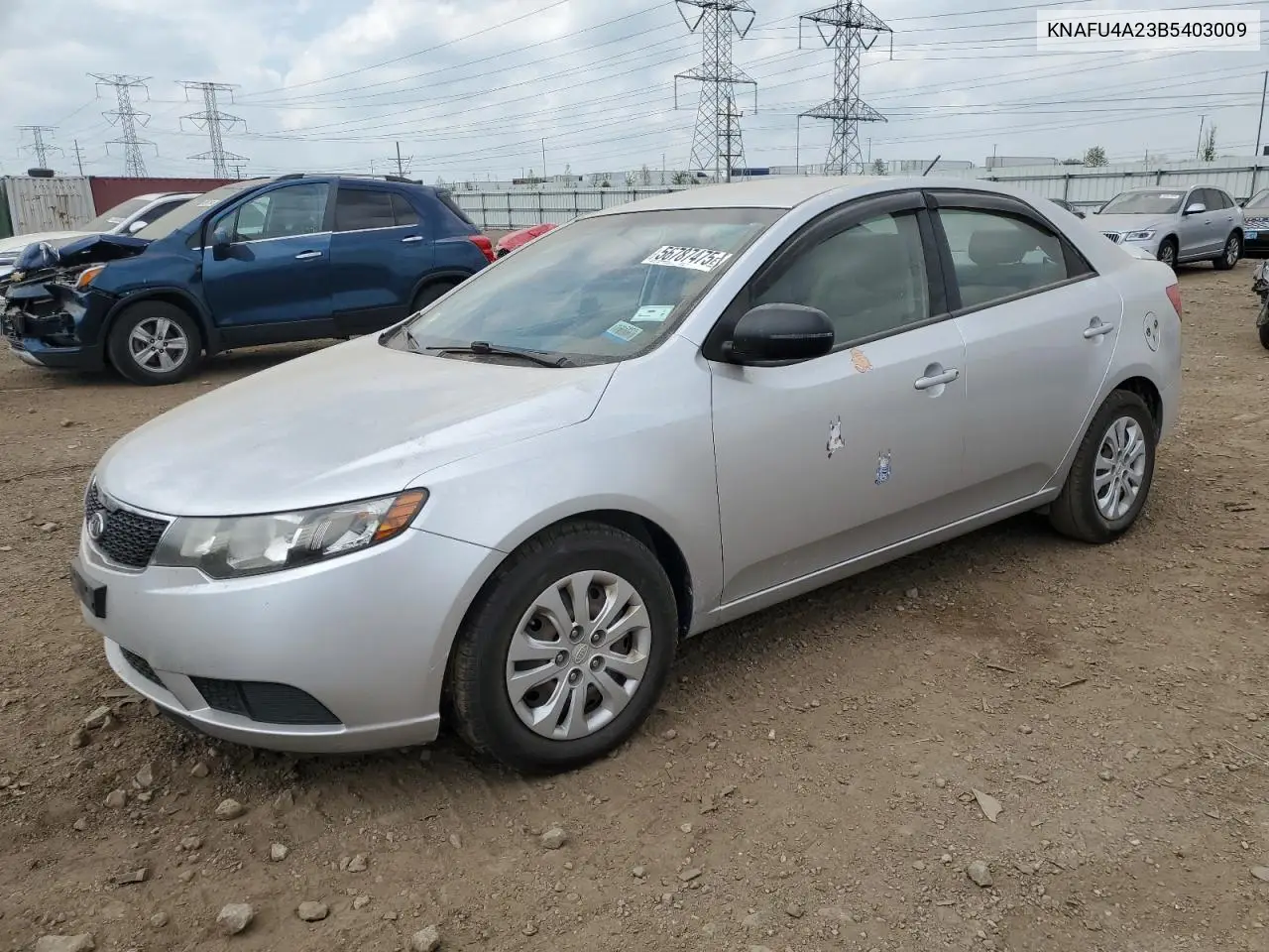 2011 Kia Forte Ex VIN: KNAFU4A23B5403009 Lot: 56787475