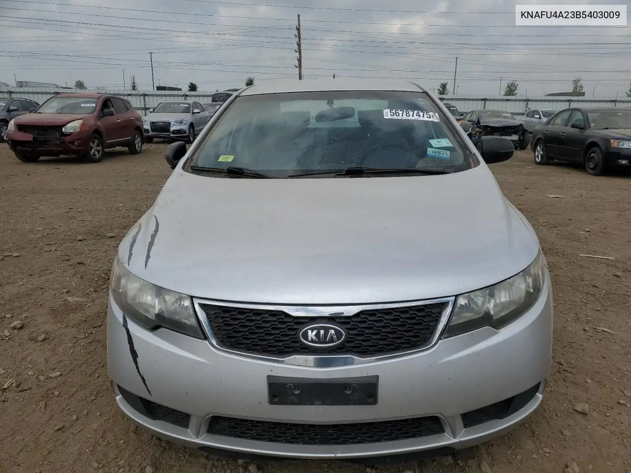 2011 Kia Forte Ex VIN: KNAFU4A23B5403009 Lot: 56787475