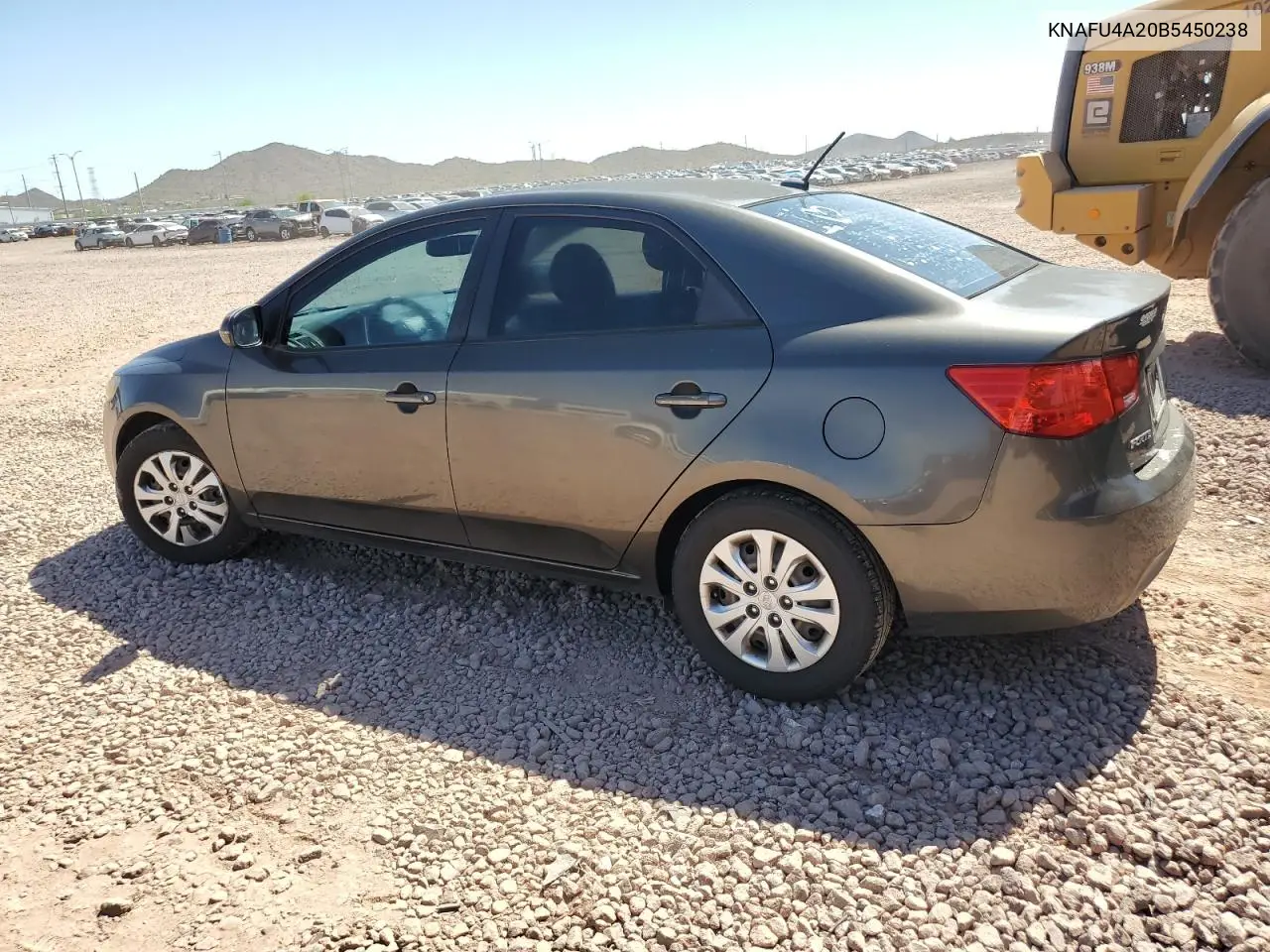 2011 Kia Forte Ex VIN: KNAFU4A20B5450238 Lot: 62744295