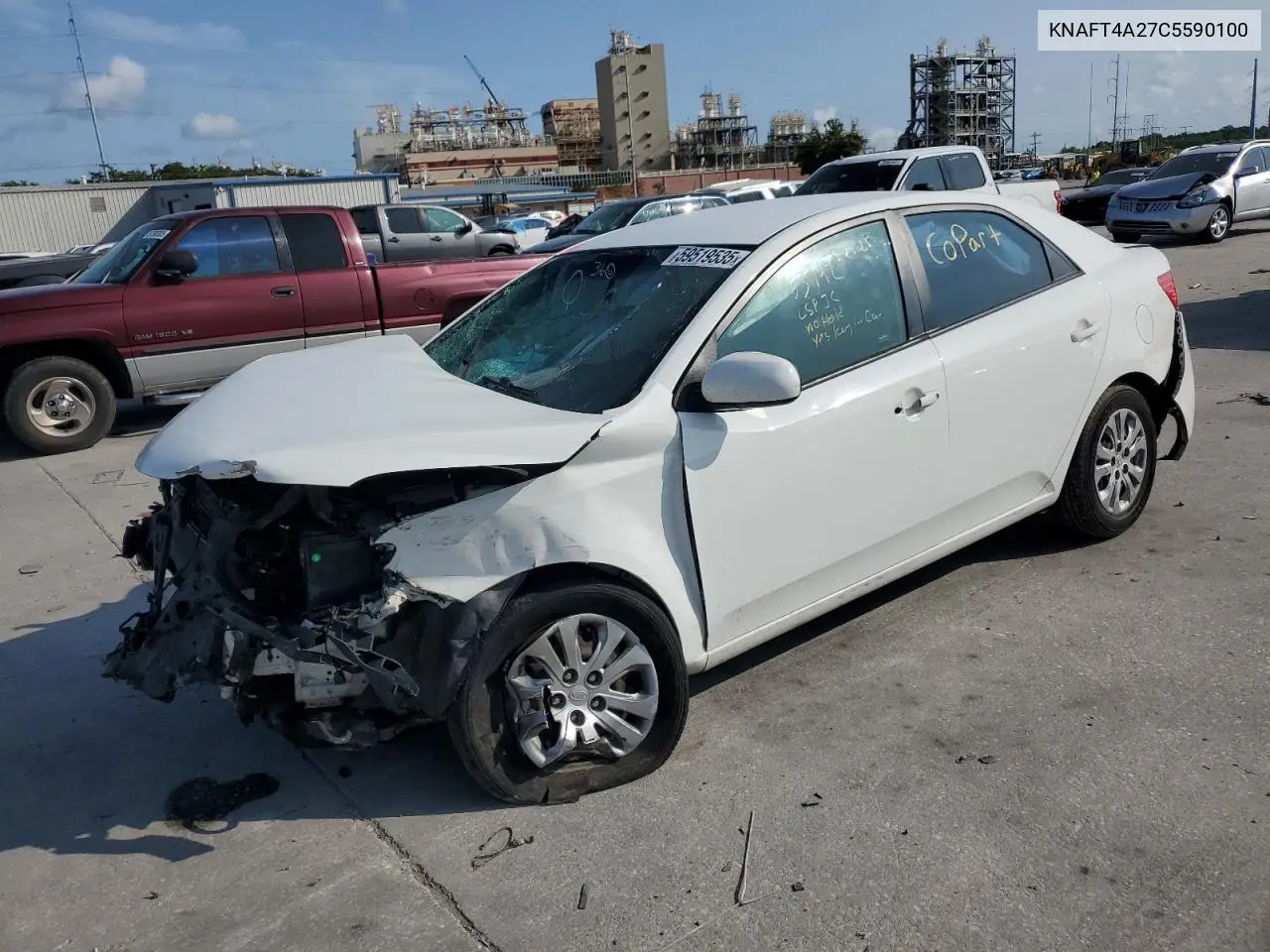 2012 Kia Forte Lx VIN: KNAFT4A27C5590100 Lot: 59519535