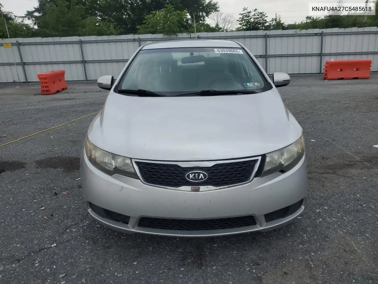 2012 Kia Forte Ex VIN: KNAFU4A27C5485618 Lot: 63039665