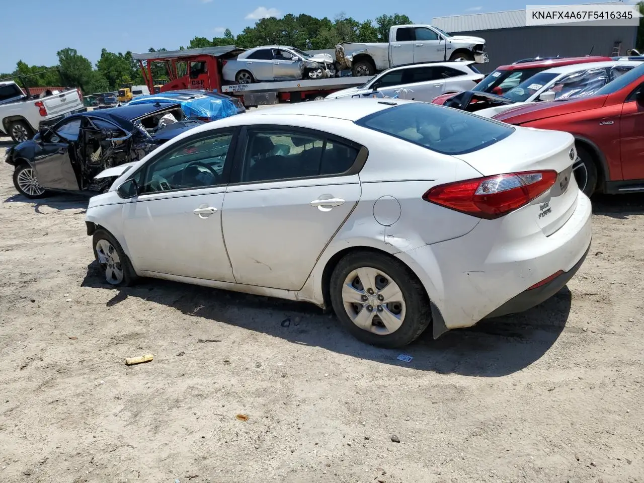 2015 Kia Forte Lx VIN: KNAFX4A67F5416345 Lot: 57020515