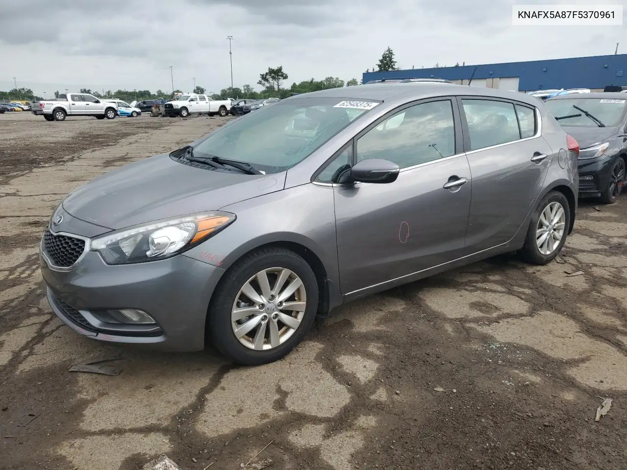 2015 Kia Forte Ex VIN: KNAFX5A87F5370961 Lot: 62548375