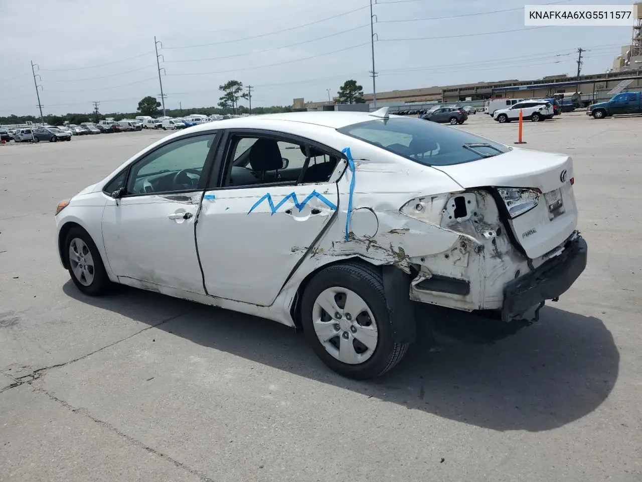 2016 Kia Forte Lx VIN: KNAFK4A6XG5511577 Lot: 62664565