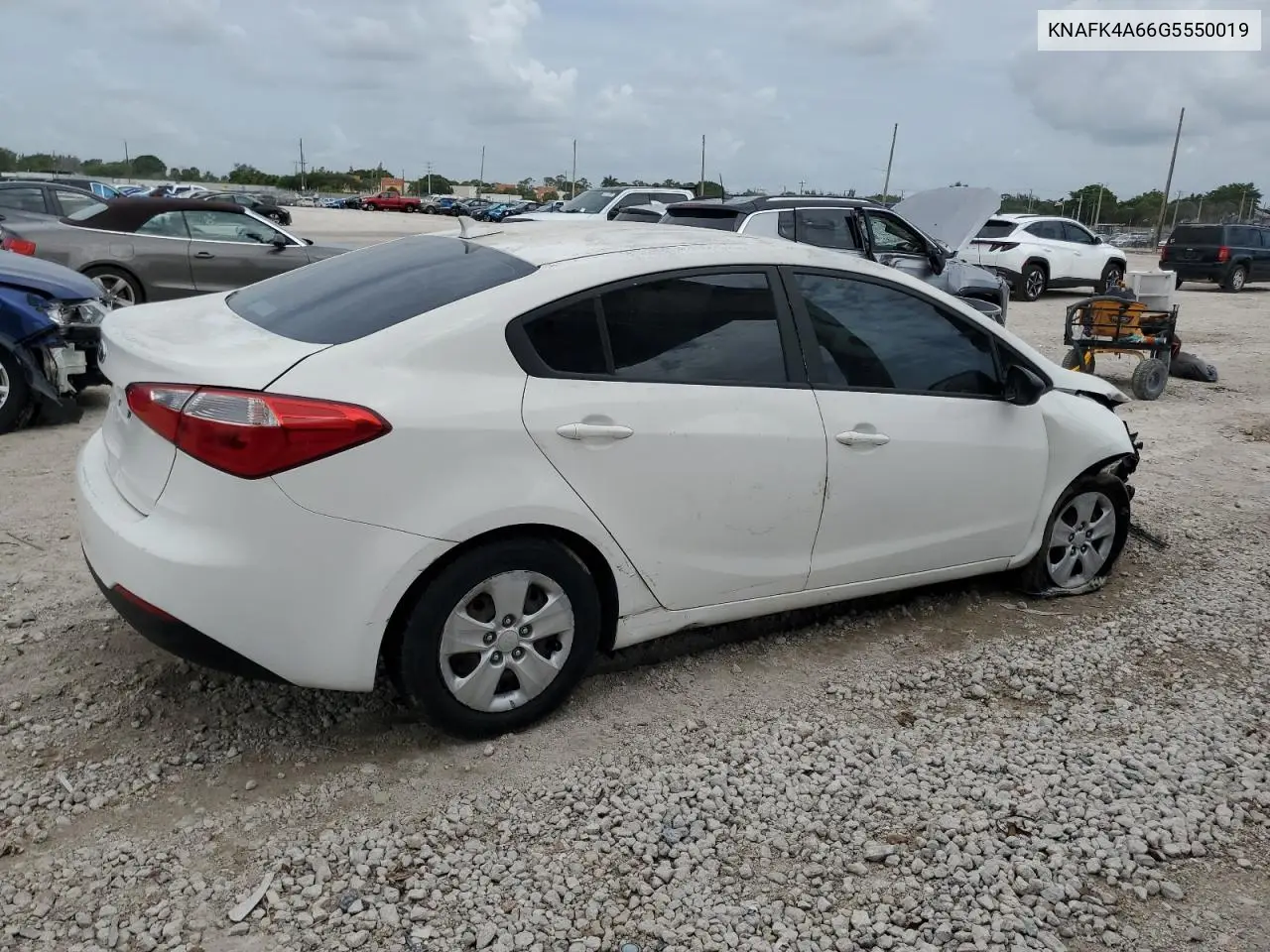 2016 Kia Forte Lx VIN: KNAFK4A66G5550019 Lot: 63039585