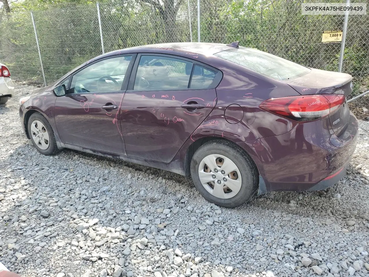 2017 Kia Forte Lx VIN: 3KPFK4A75HE099439 Lot: 54199175