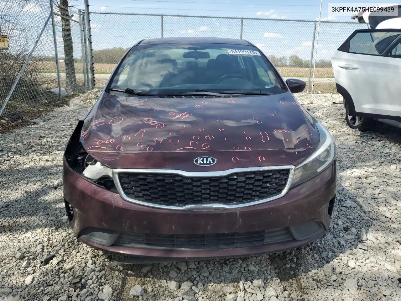 2017 Kia Forte Lx VIN: 3KPFK4A75HE099439 Lot: 54199175