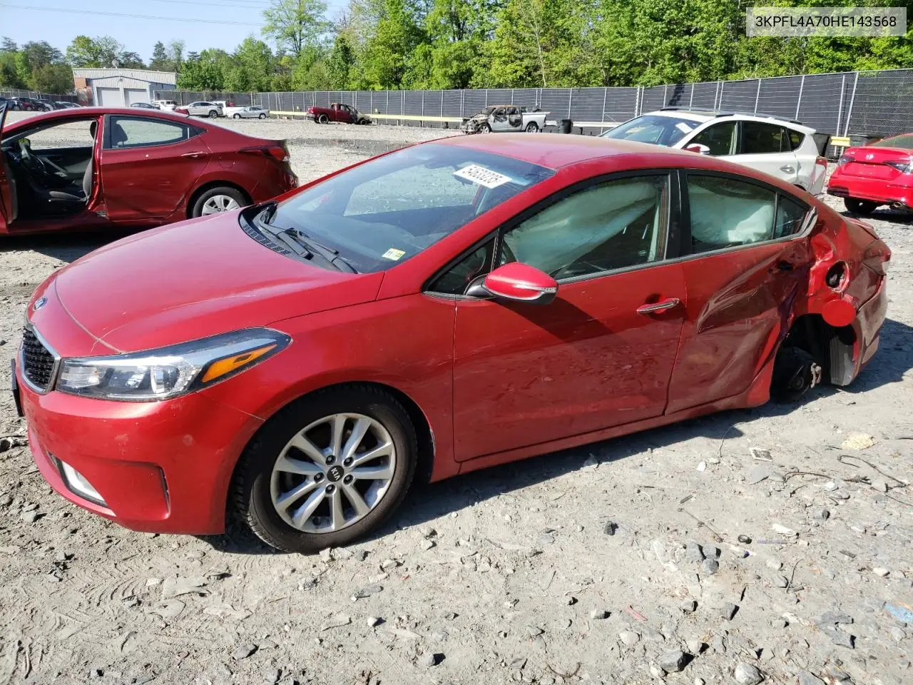 2017 Kia Forte Lx VIN: 3KPFL4A70HE143568 Lot: 54633235
