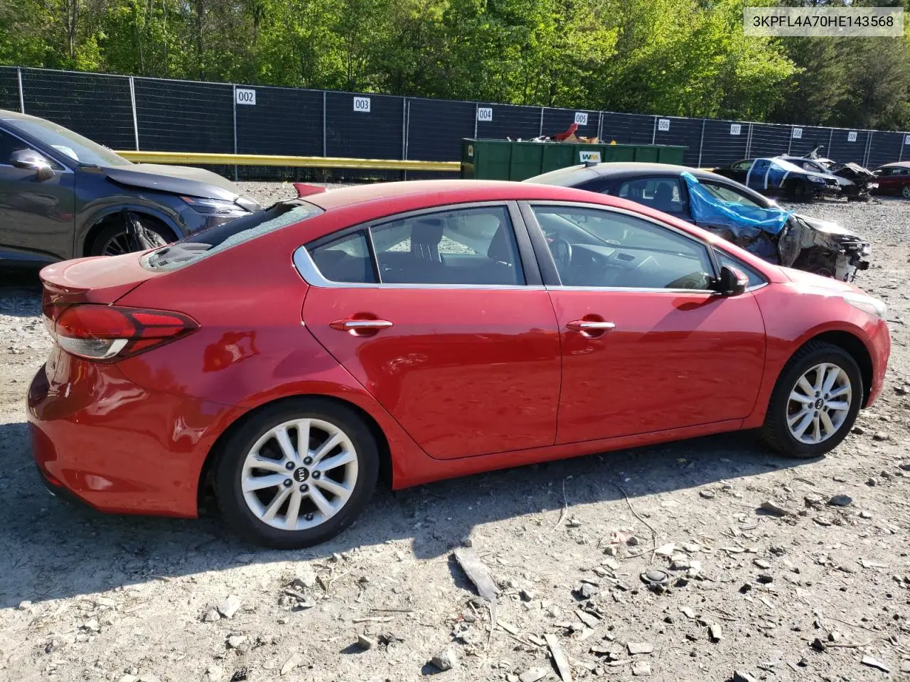 2017 Kia Forte Lx VIN: 3KPFL4A70HE143568 Lot: 54633235