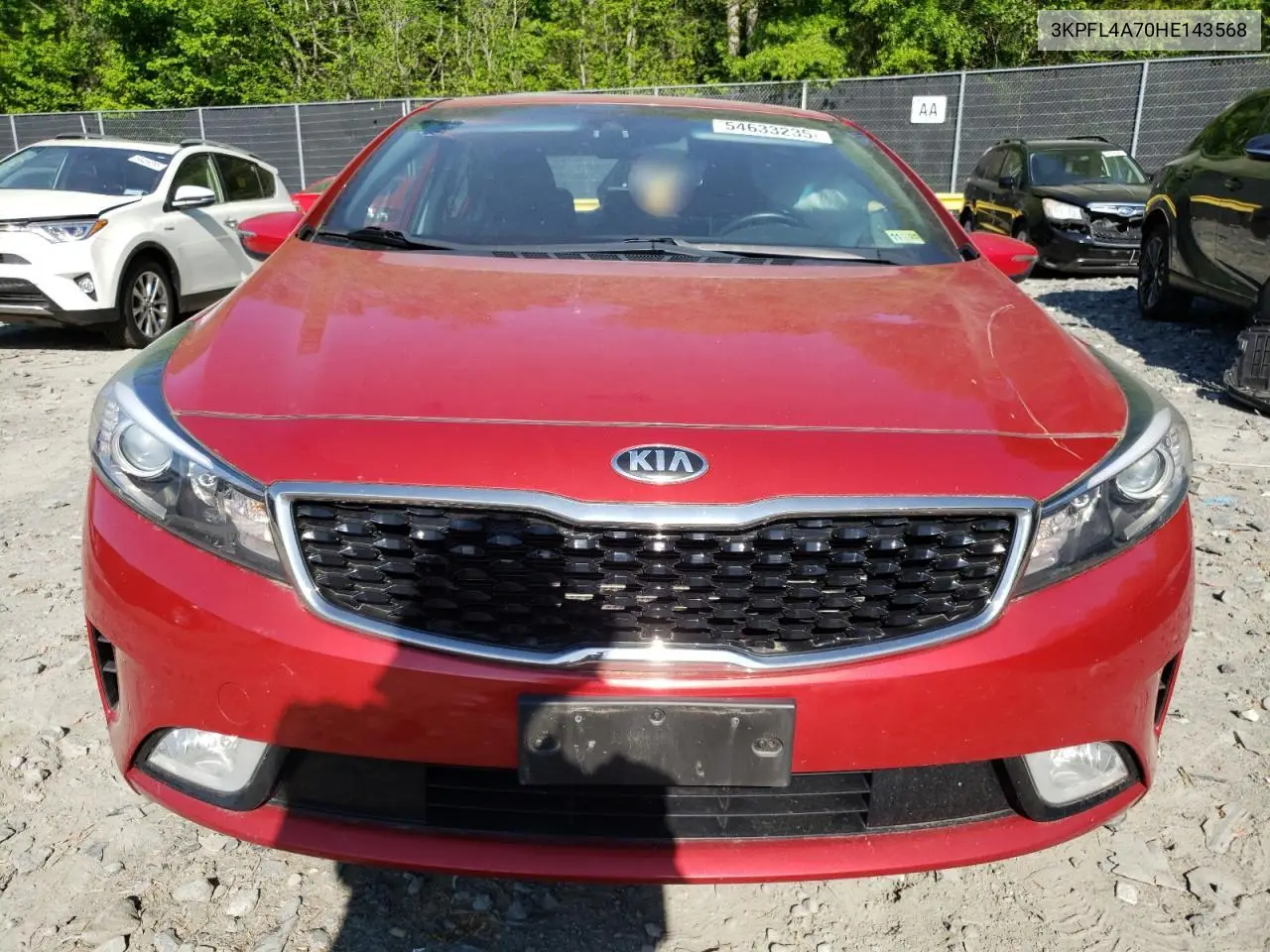 2017 Kia Forte Lx VIN: 3KPFL4A70HE143568 Lot: 54633235