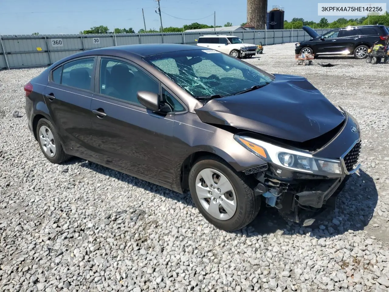 2017 Kia Forte Lx VIN: 3KPFK4A75HE142256 Lot: 56296015