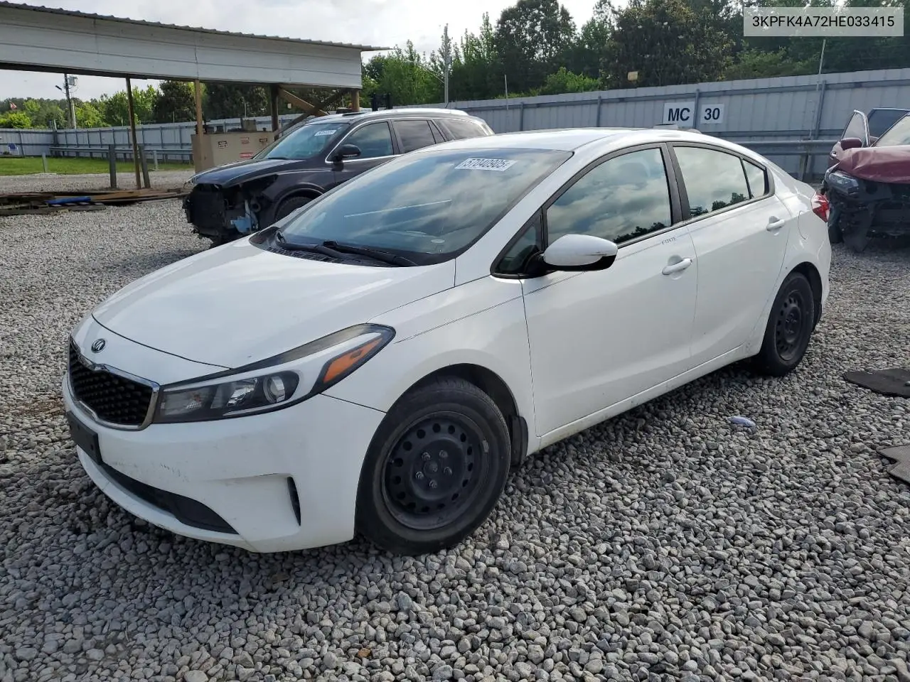 2017 Kia Forte Lx VIN: 3KPFK4A72HE033415 Lot: 57040905