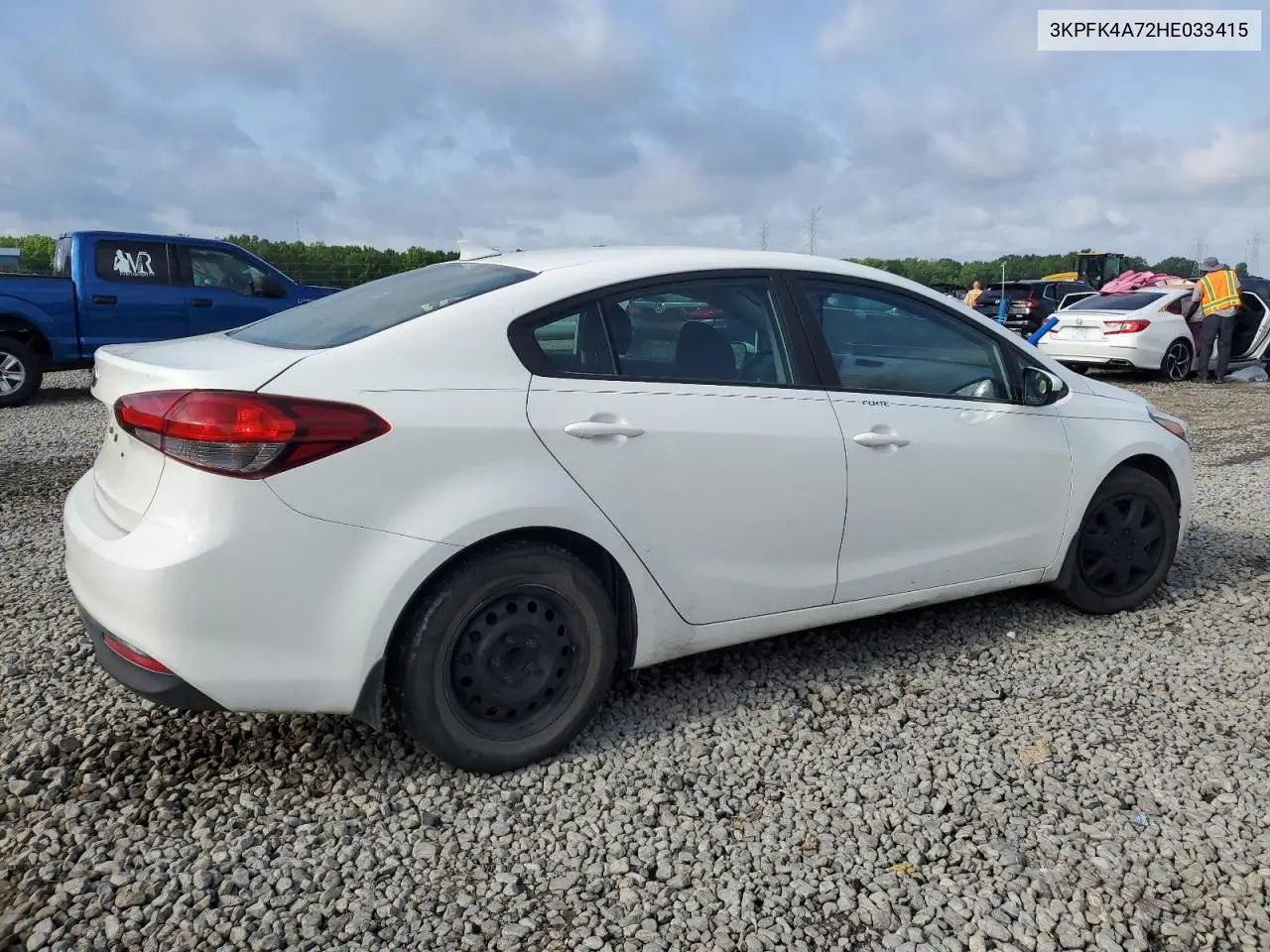 2017 Kia Forte Lx VIN: 3KPFK4A72HE033415 Lot: 57040905