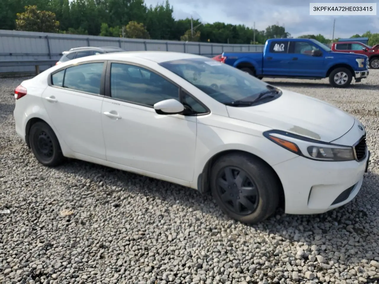2017 Kia Forte Lx VIN: 3KPFK4A72HE033415 Lot: 57040905
