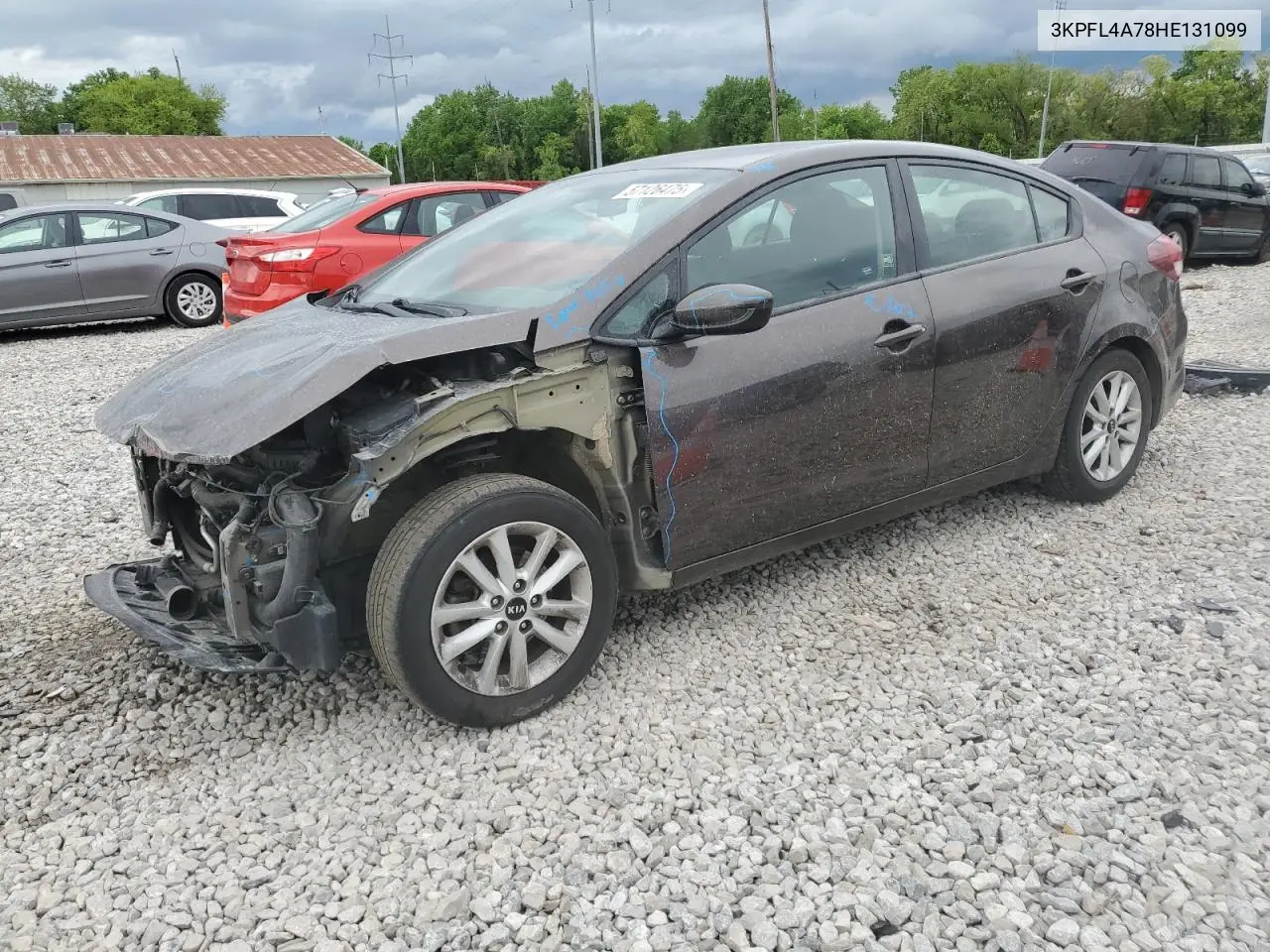 2017 Kia Forte Lx VIN: 3KPFL4A78HE131099 Lot: 57126475