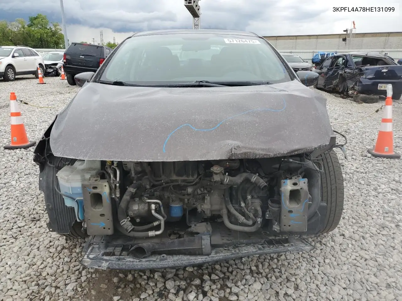 2017 Kia Forte Lx VIN: 3KPFL4A78HE131099 Lot: 57126475