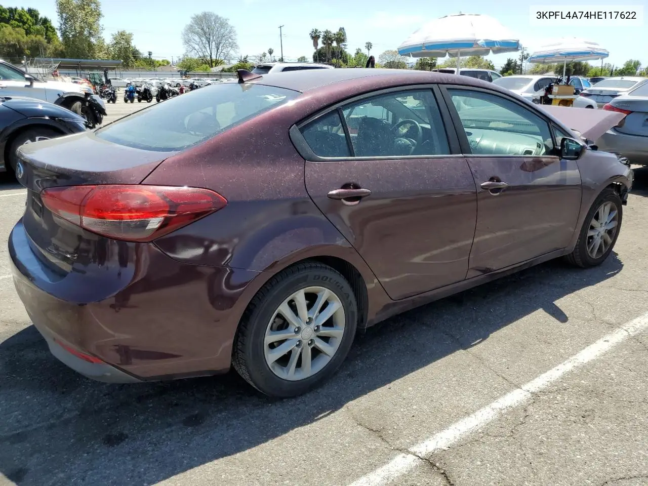 2017 Kia Forte Lx VIN: 3KPFL4A74HE117622 Lot: 57132015