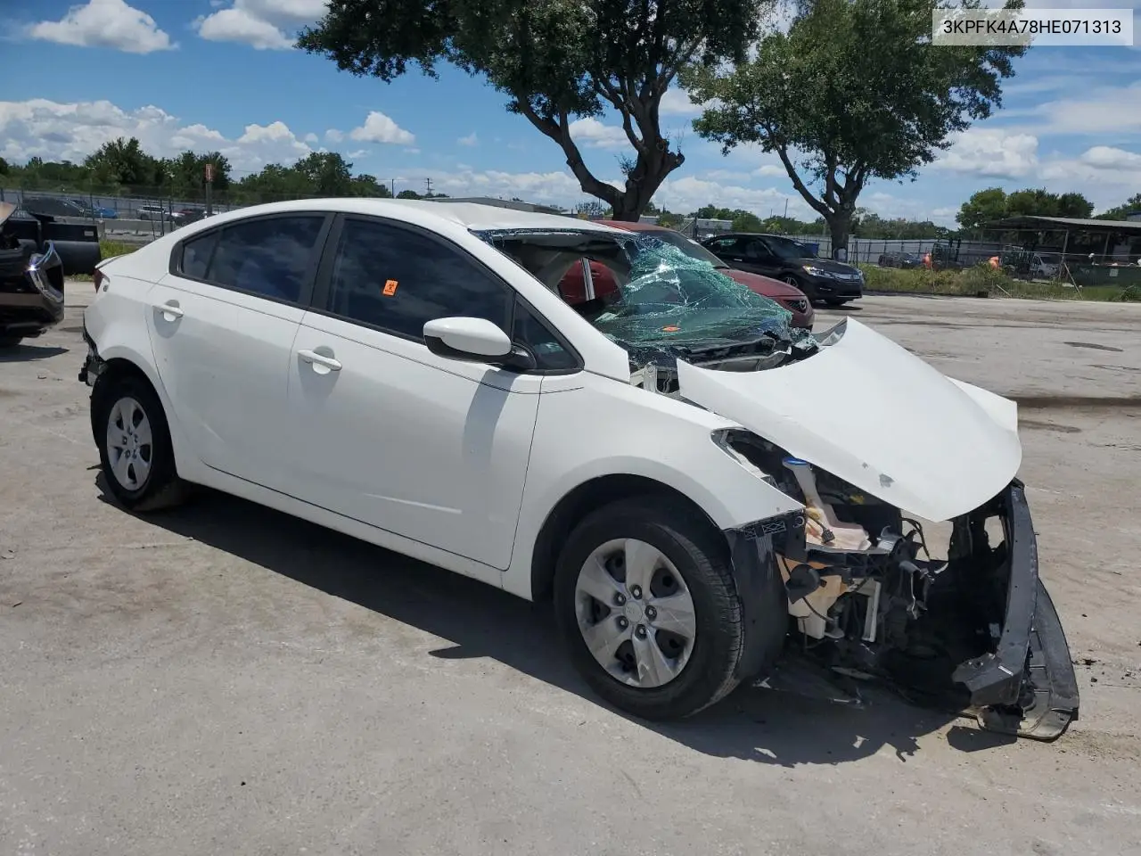 2017 Kia Forte Lx VIN: 3KPFK4A78HE071313 Lot: 62815015