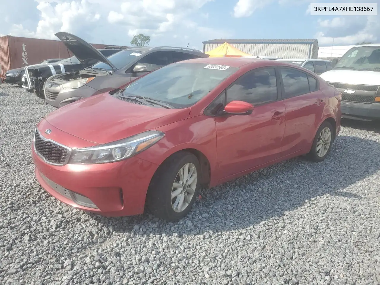 2017 Kia Forte Lx VIN: 3KPFL4A7XHE138667 Lot: 62923605