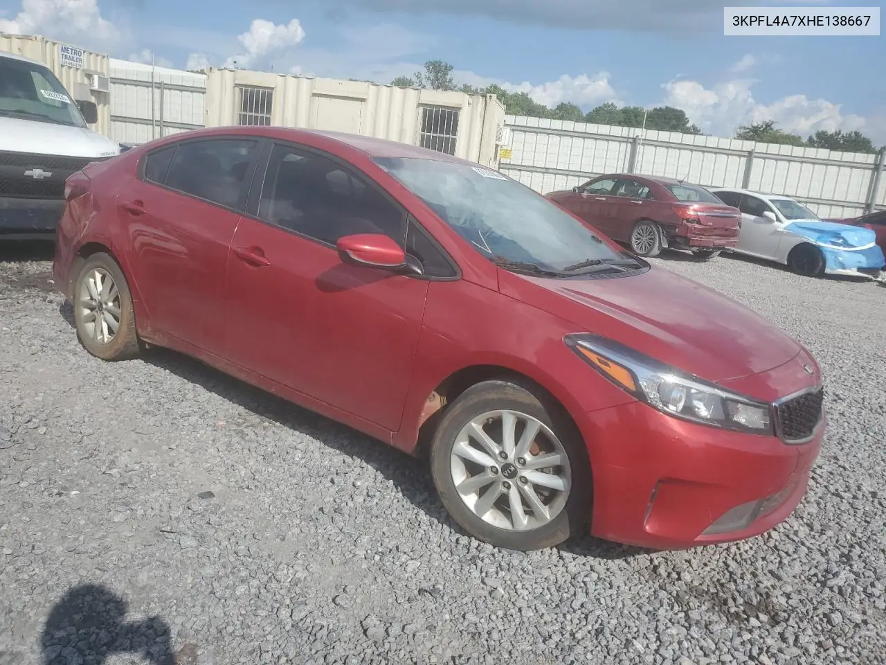 2017 Kia Forte Lx VIN: 3KPFL4A7XHE138667 Lot: 62923605