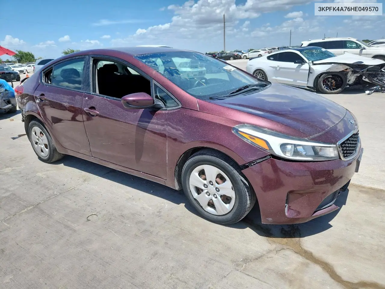 2017 Kia Forte Lx VIN: 3KPFK4A76HE049570 Lot: 63087135