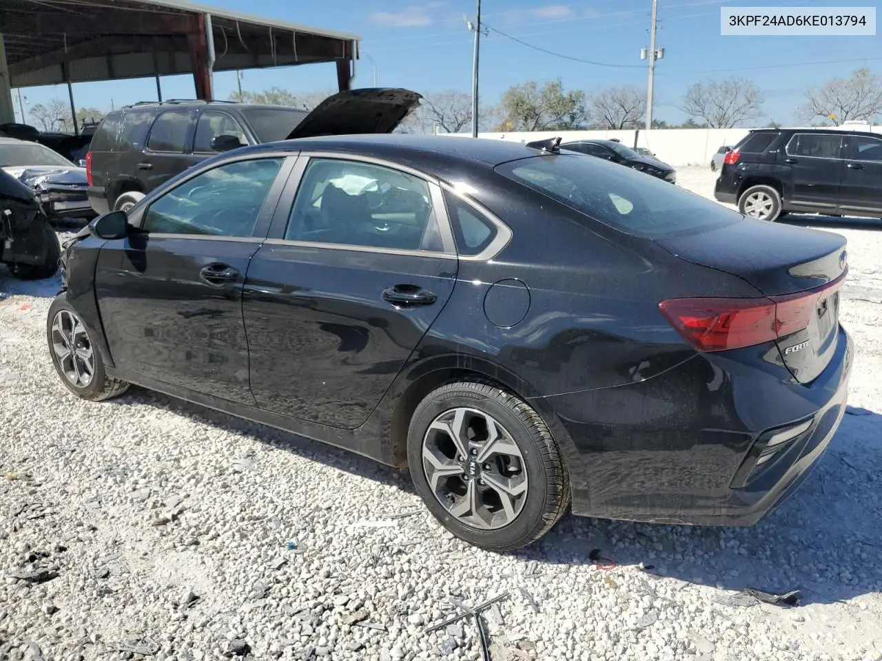 2019 Kia Forte Fe VIN: 3KPF24AD6KE013794 Lot: 43108773