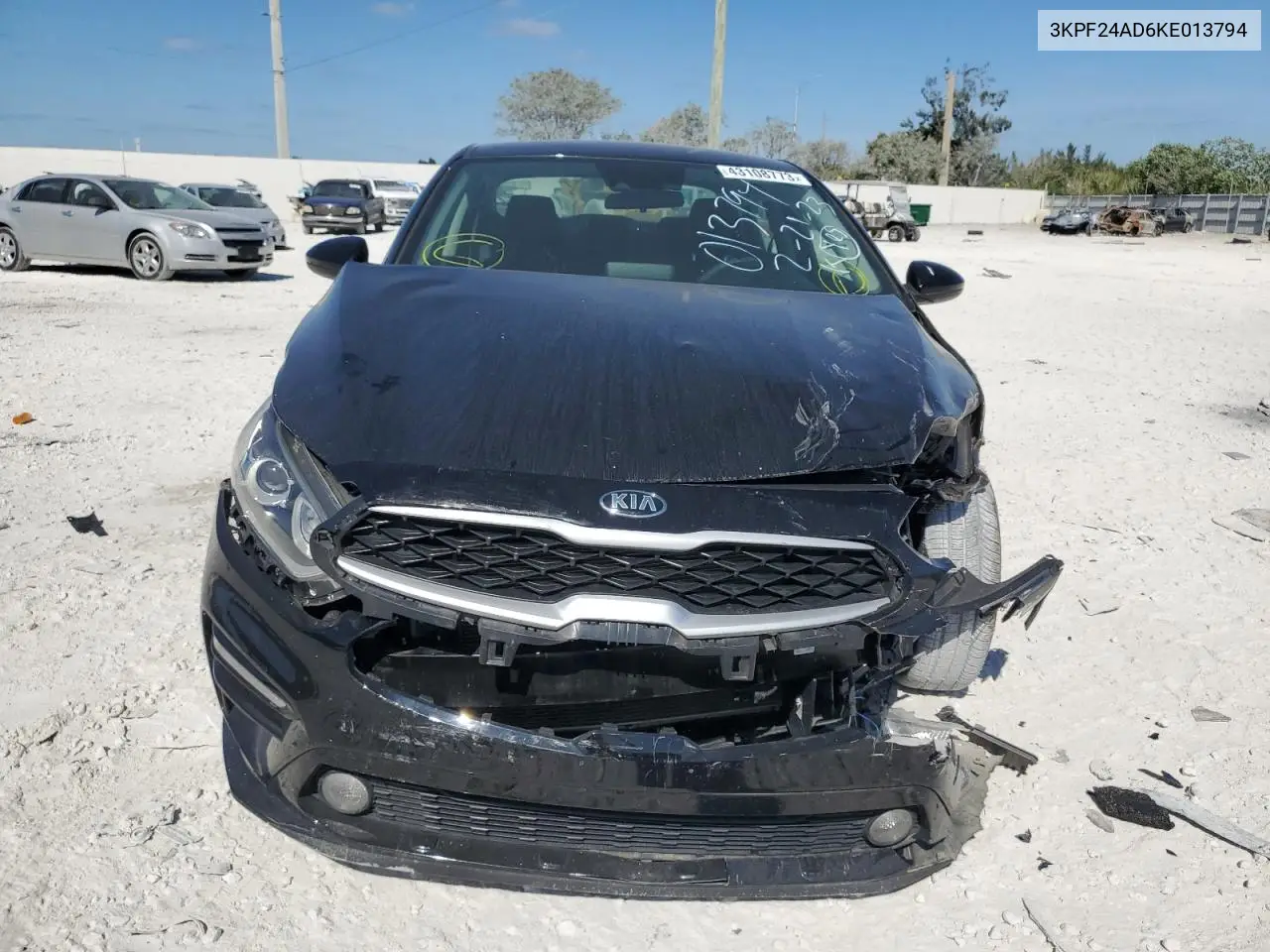2019 Kia Forte Fe VIN: 3KPF24AD6KE013794 Lot: 43108773