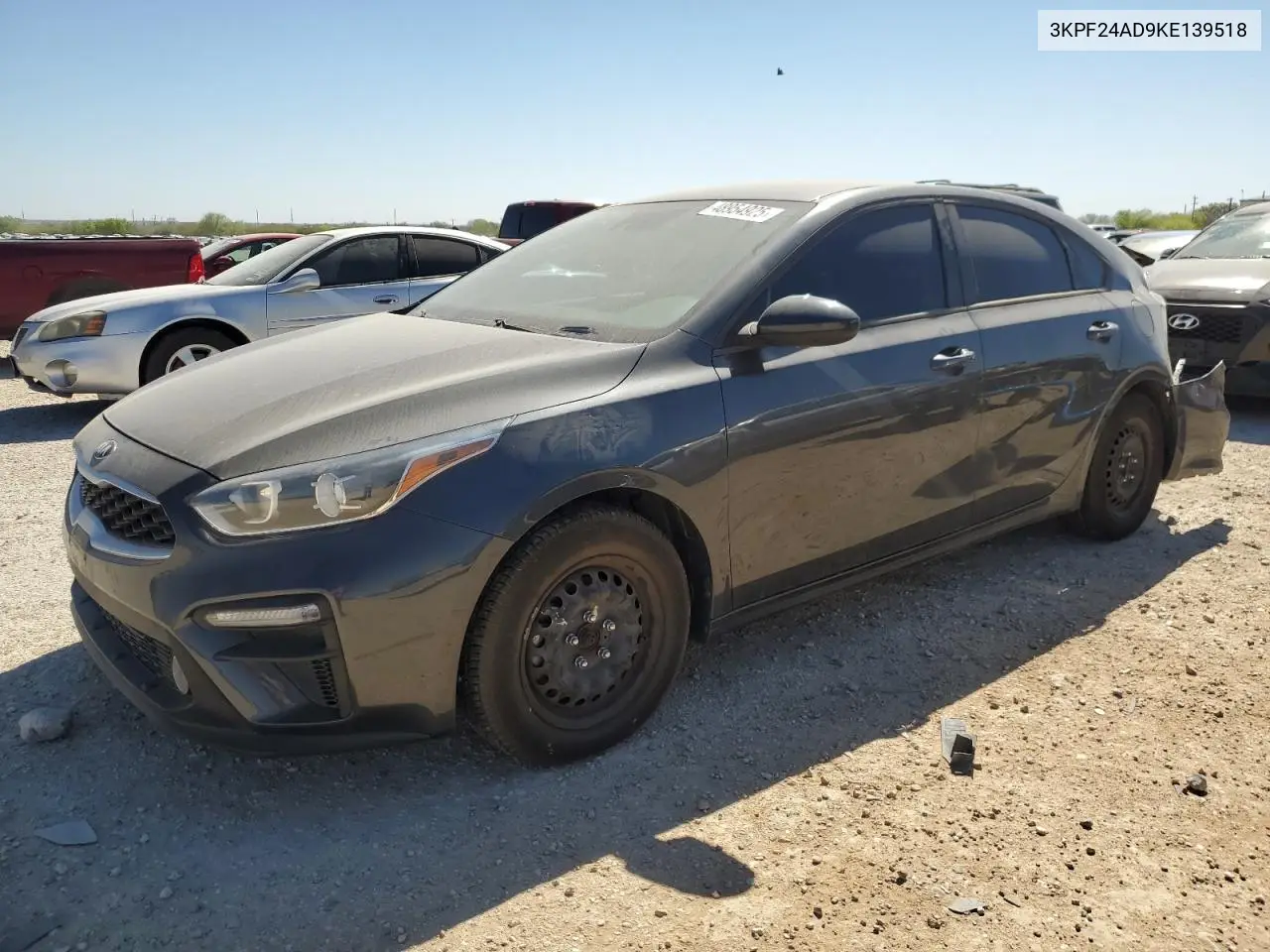 2019 Kia Forte Fe VIN: 3KPF24AD9KE139518 Lot: 48954925