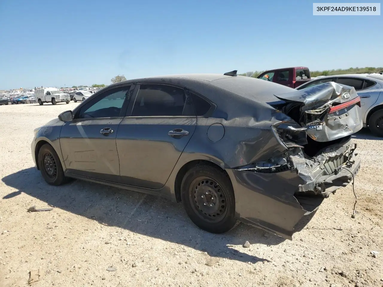 2019 Kia Forte Fe VIN: 3KPF24AD9KE139518 Lot: 48954925
