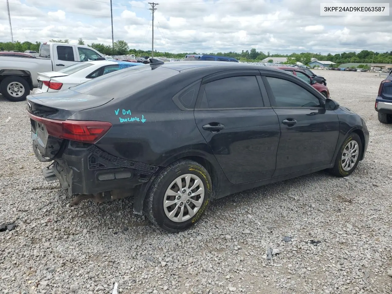 2019 Kia Forte Fe VIN: 3KPF24AD9KE063587 Lot: 56498025
