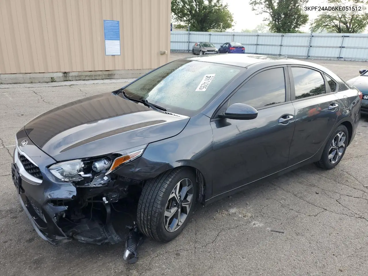 2019 Kia Forte Fe VIN: 3KPF24AD6KE051512 Lot: 56614295
