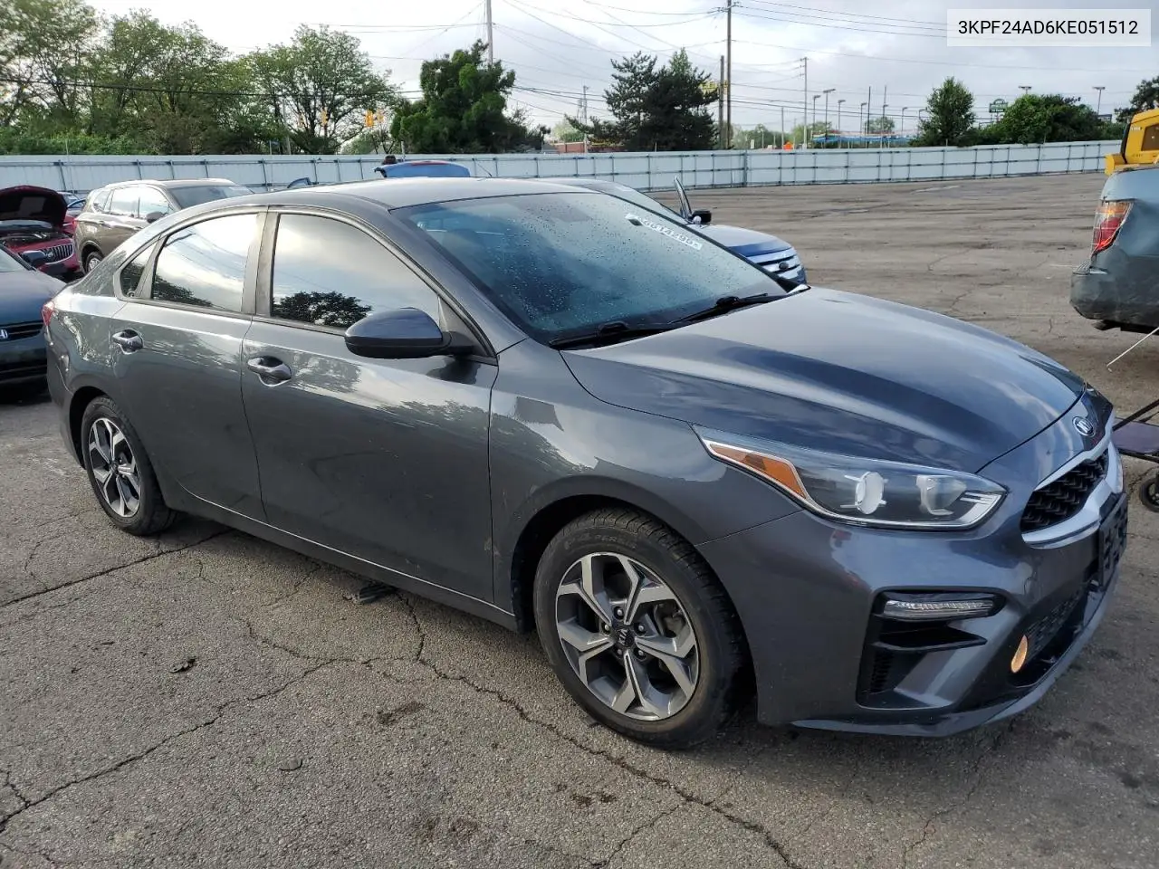 2019 Kia Forte Fe VIN: 3KPF24AD6KE051512 Lot: 56614295