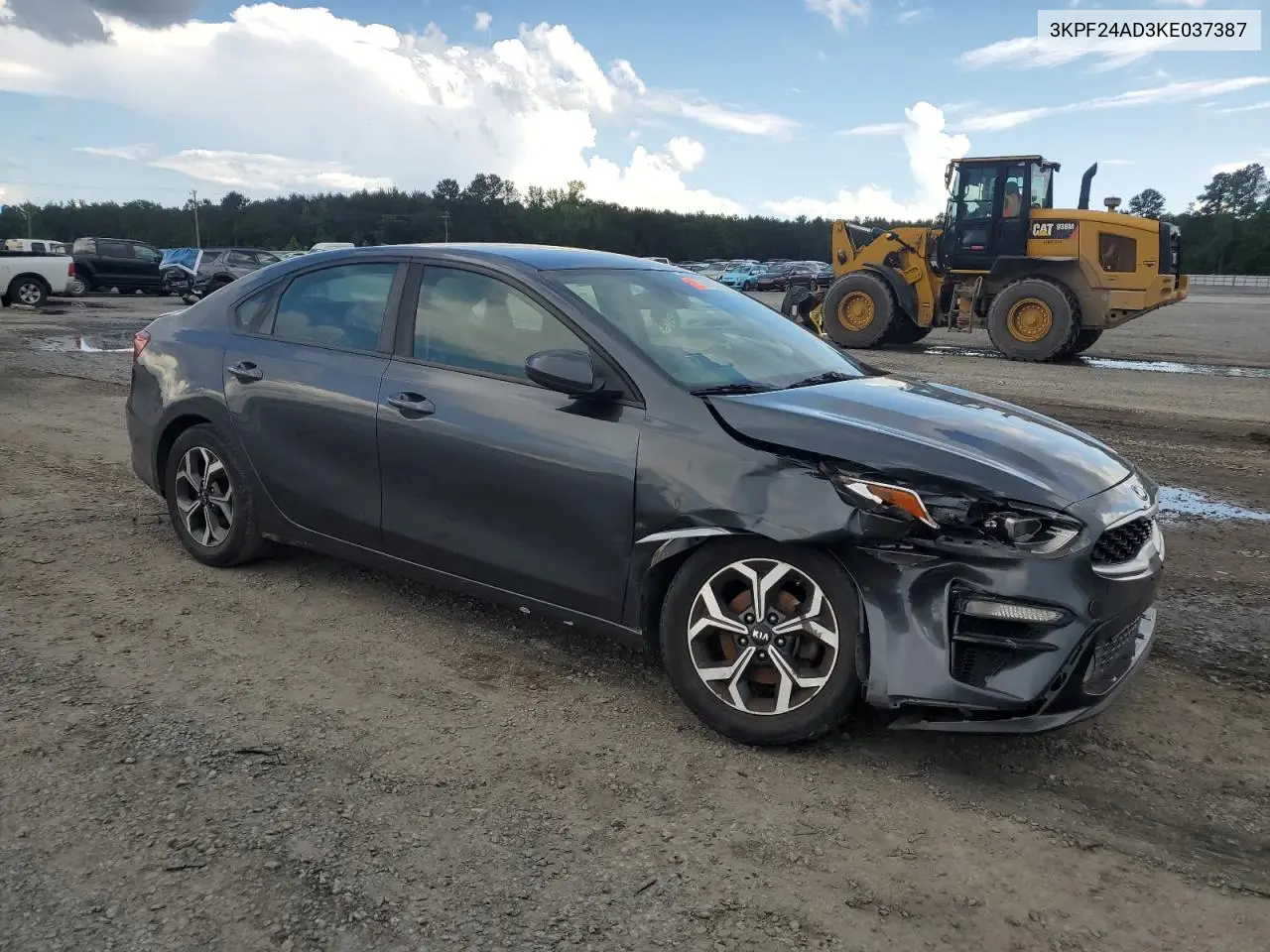 2019 Kia Forte Fe VIN: 3KPF24AD3KE037387 Lot: 56731485
