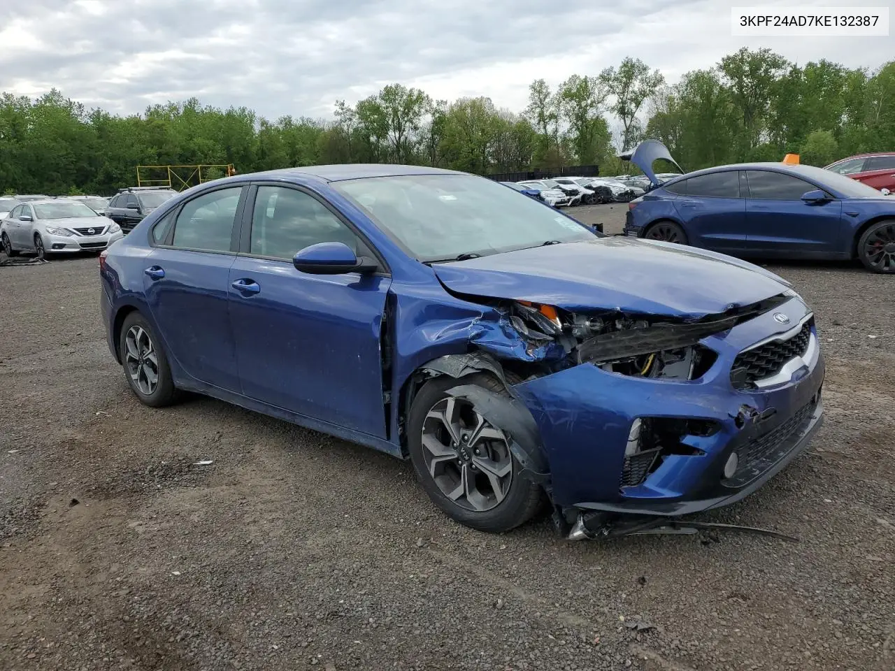 2019 Kia Forte Fe VIN: 3KPF24AD7KE132387 Lot: 56780875