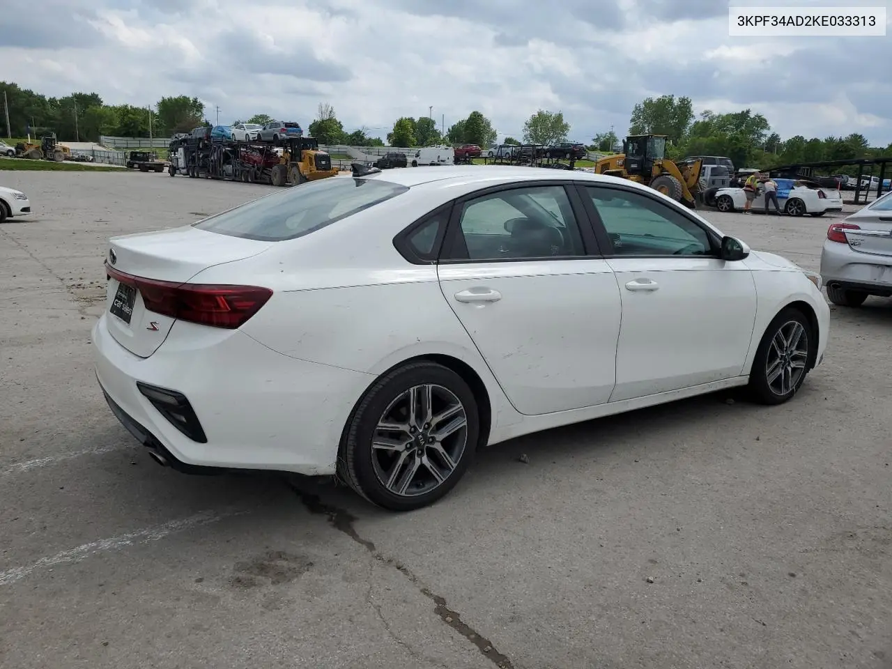 2019 Kia Forte Gt Line VIN: 3KPF34AD2KE033313 Lot: 56865735
