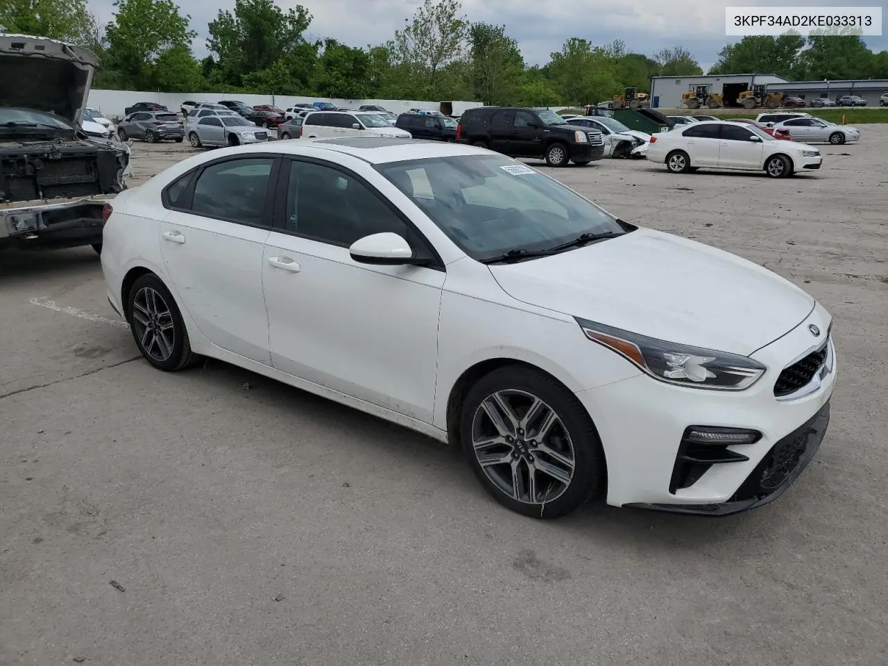 2019 Kia Forte Gt Line VIN: 3KPF34AD2KE033313 Lot: 56865735