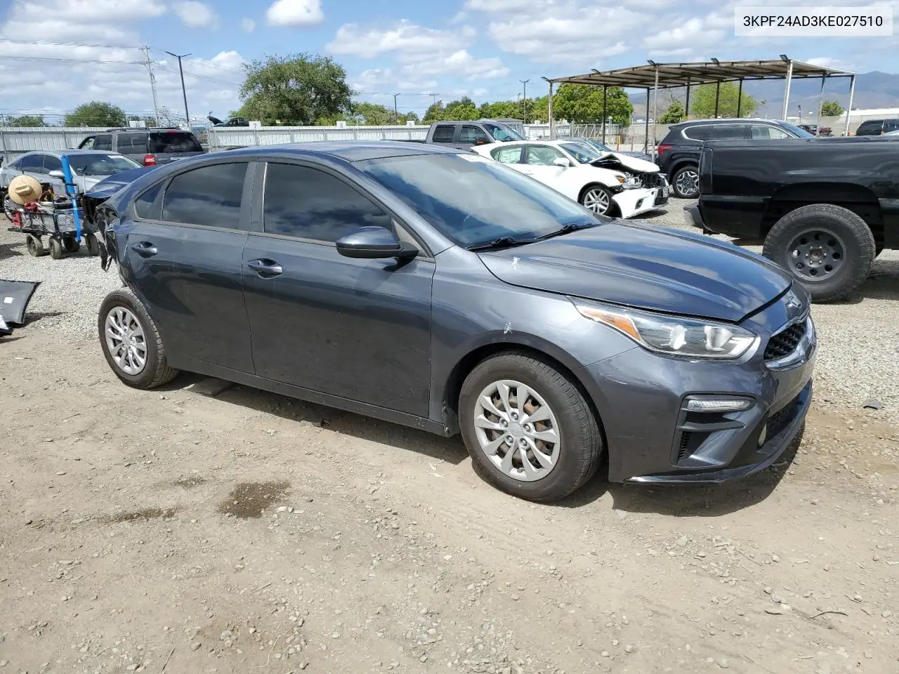 2019 Kia Forte Fe VIN: 3KPF24AD3KE027510 Lot: 56879365