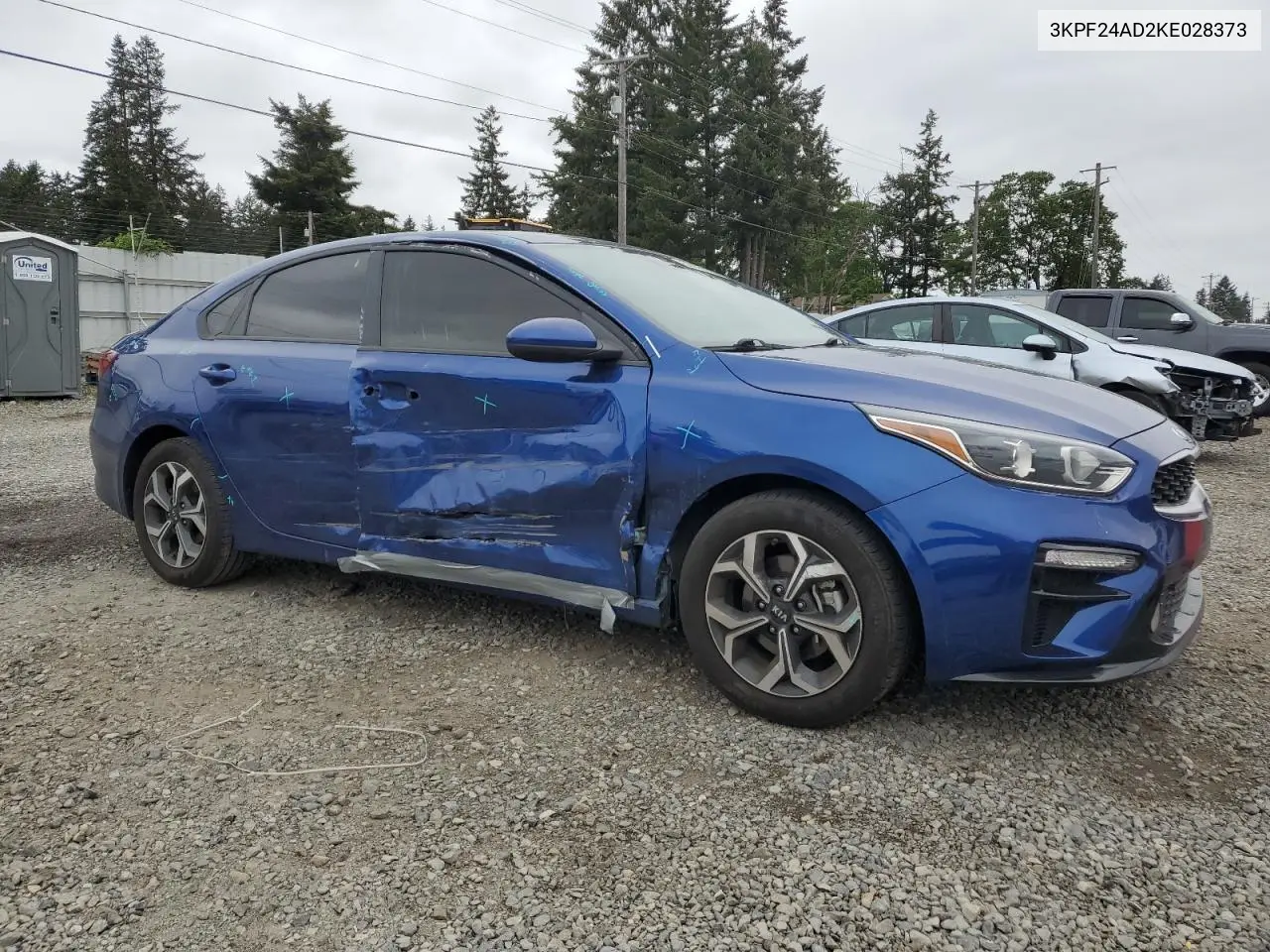 2019 Kia Forte Fe VIN: 3KPF24AD2KE028373 Lot: 56929735