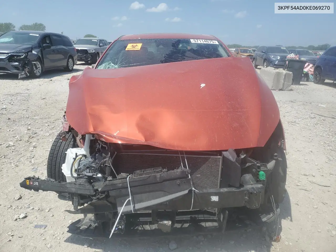 2019 Kia Forte Ex VIN: 3KPF54AD0KE069270 Lot: 57114675