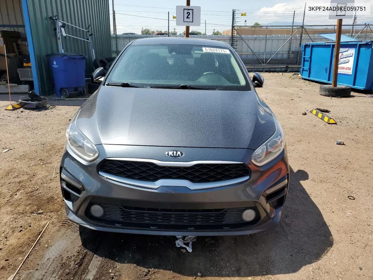 2019 Kia Forte Fe VIN: 3KPF24AD9KE059751 Lot: 61624175