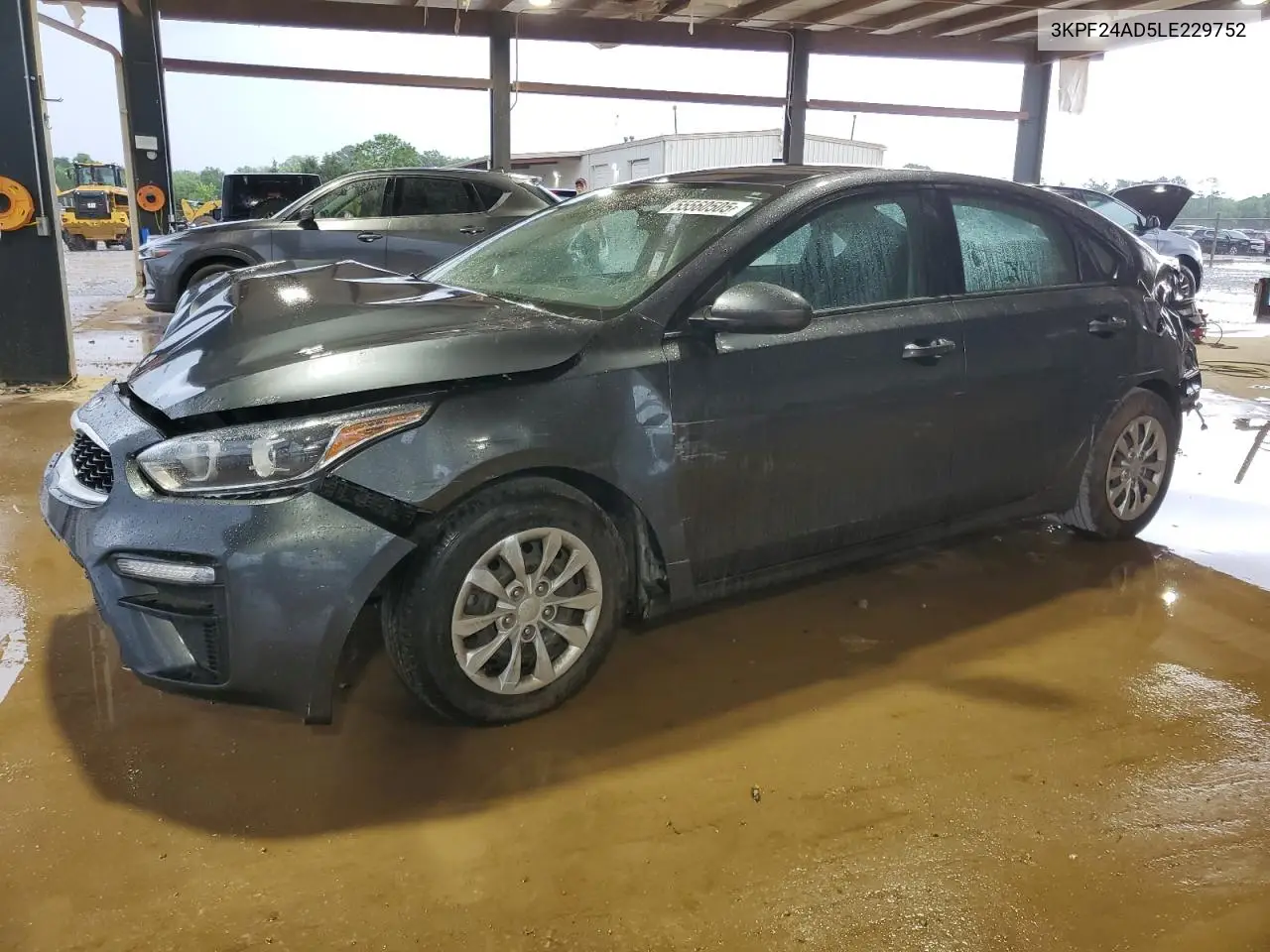 2020 Kia Forte Fe VIN: 3KPF24AD5LE229752 Lot: 55560505