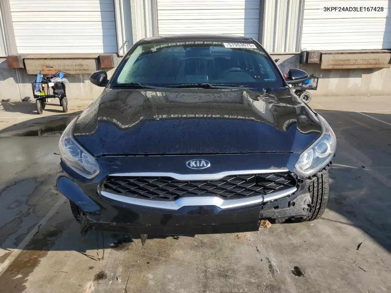 2020 Kia Forte Fe VIN: 3KPF24AD3LE167428 Lot: 57053675