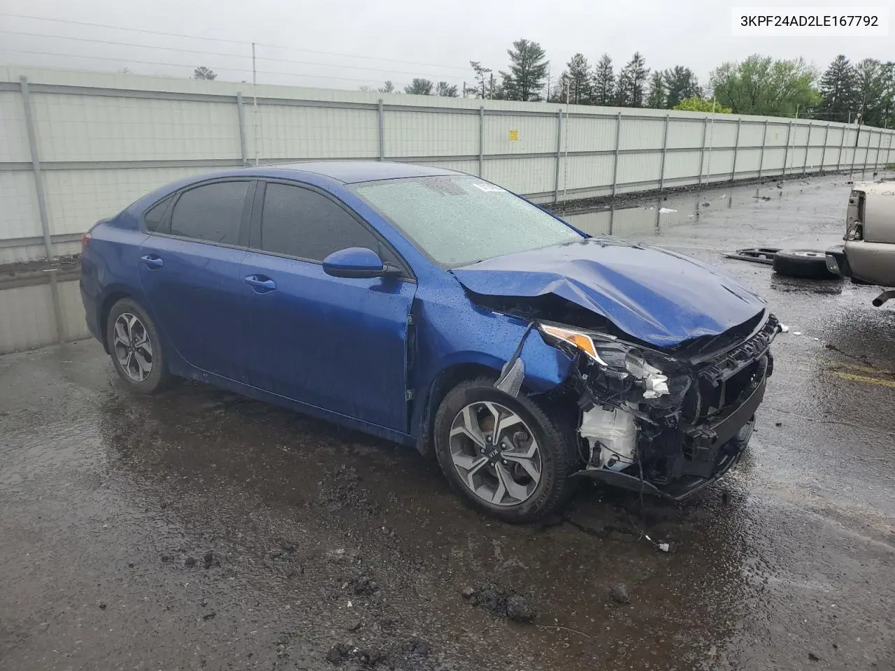 2020 Kia Forte Fe VIN: 3KPF24AD2LE167792 Lot: 57104685