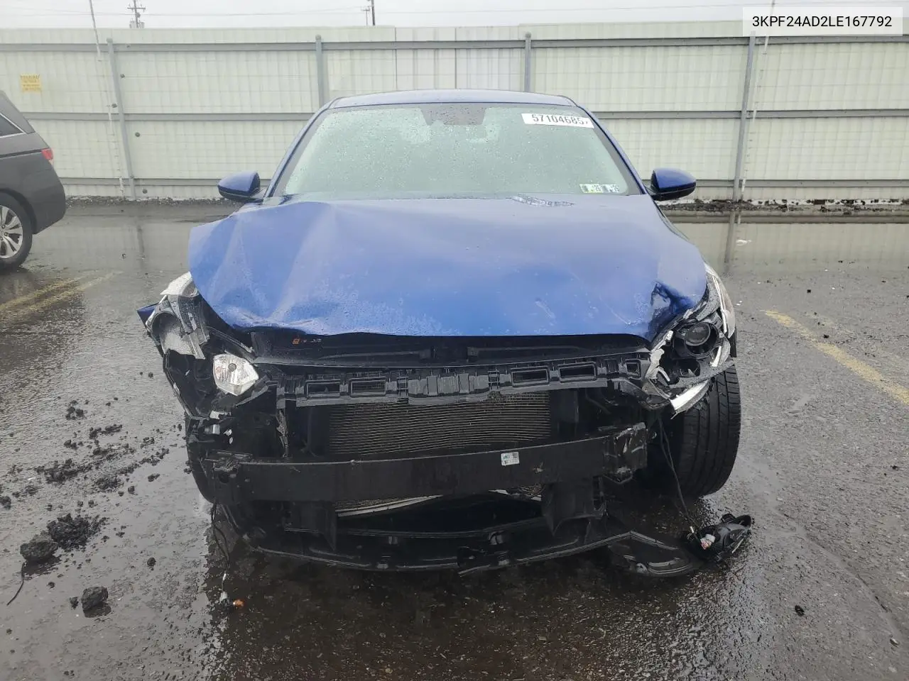 2020 Kia Forte Fe VIN: 3KPF24AD2LE167792 Lot: 57104685